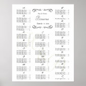 の結婚イベント客席表 ポスター (正面)