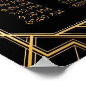 の結婚イベント標識 | Gatsbyアールデコ ポスター (角)