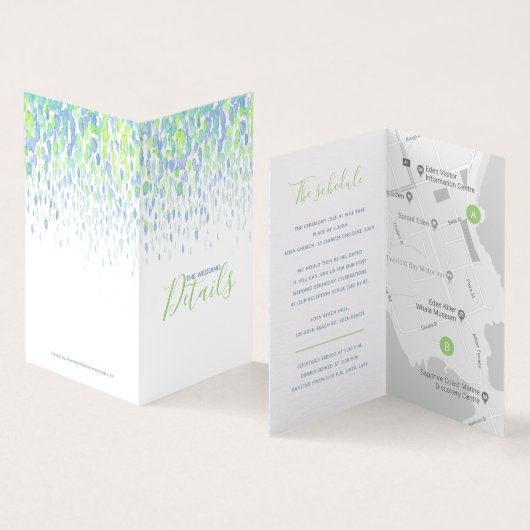 の結婚イベント詳細青い緑の集計表マップ (内部&外部)