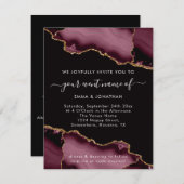 の結婚イベントQRコードバラブルガンディマルサラブラック (正面/裏面)