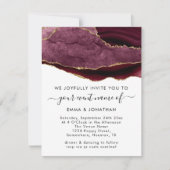 の結婚イベントQRコードバーガンディマルサラ金ゴールド (正面)