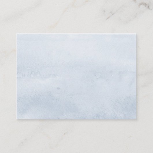 の結婚ウェブサイトほこりっぽい青い緑 名刺 (裏面)