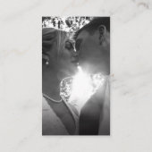 の結婚ウェブサイトオレンジの花の詳細QR結婚 エンクロージャーカード (裏面)