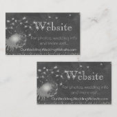 の結婚ウェブサイト情報Chalkboard エンクロージャーカード (正面/裏面)
