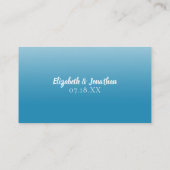 の結婚ウェブサイト熱帯ビーチストリングラグラデーションイト 名刺 (裏面)