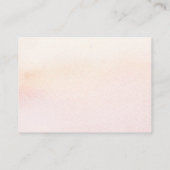 の結婚ウェブサイトPampas Grass Pinkエキゾチックフローラ 名刺 (裏面)