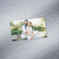 の結婚ウェブサイトQRオーバーレイ25フォトマグネットカード