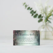 の結婚ウェブサイトQRコード魔法の森結婚の エンクロージャーカード (スタンド正面)