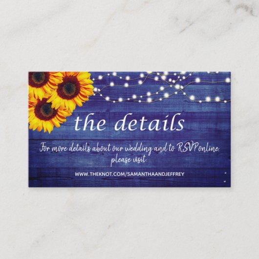 の結婚ウェブサ素朴イト エンクロージャーカード (正面)