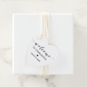 の結婚ウェルカムギフトラベル、ハートウェルカムラベル フェイバータグ (インサイチュ)