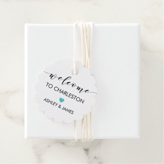 の結婚ウェルカムギフトラベル,ホテルゲスト,ターコイズ フェイバータグ (インサイチュ)