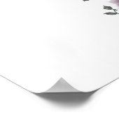 の結婚ウェルカムサインフローラバラエティ花束 ポスター (角)