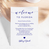 の結婚ウェルカムレター&週末の旅程カード プログラム