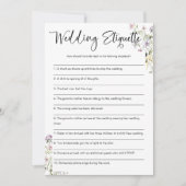 の結婚エチケットおもしろいブライダルシャワー 招待状 (正面)