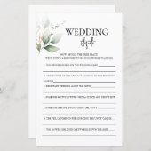 の結婚エチケットブライダルシャワーゲーム (正面/裏面)