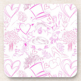 の結婚オーナメントパターン02 コースター