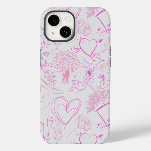 の結婚オーナメントパターン02 Case-Mate iPhoneケース (裏面)