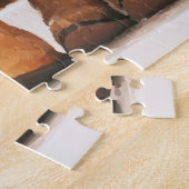 の結婚カウボーイ・ブーツと花 ジグソーパズル (側面)