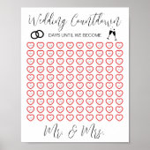 の結婚カウントダウン日がミスター&ミセス ポスター (正面)