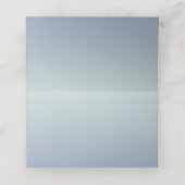 の結婚カジュアルテーマソフトブルーとホワイト プレイスカード (内部開封)