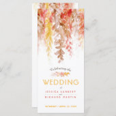 の結婚カスケード秋つる植物の水色 プログラム (正面/裏面)