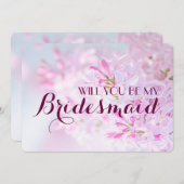 の結婚カスタマイズ可能な私のbridesmaid 招待状 (正面/裏面)