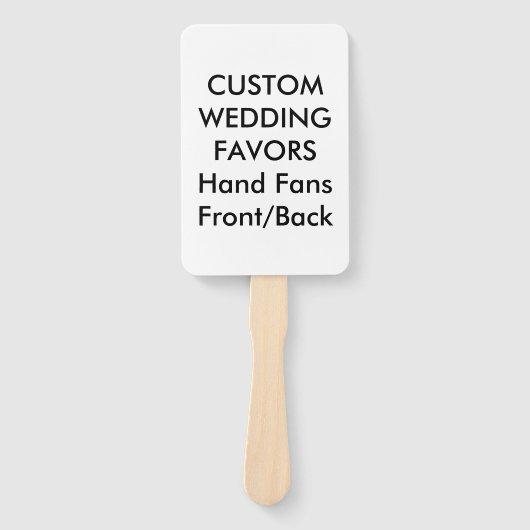 の結婚カスタムはハンドファンを好む – 白い長方形 ハンドファン (正面)