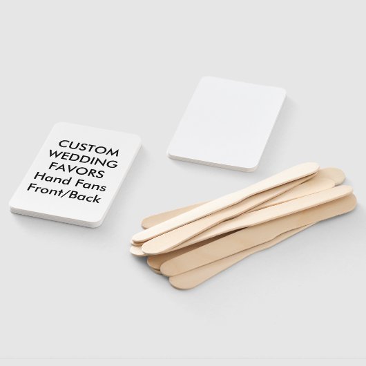 の結婚カスタムはハンドファンを好む – 白い長方形 ハンドファン (組立なし)