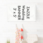 の結婚カスタムバナー3' x 5' 横断幕 (インサイチュ)