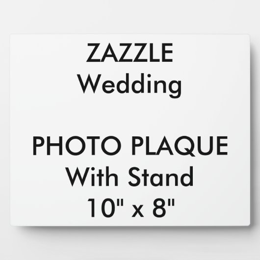 の結婚カスタムフォトプラーク10" x 8" フォトプラーク (正面)