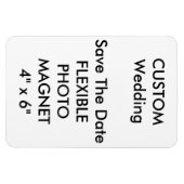 の結婚カスタム冷蔵庫用マグネット日付の保存 マグネット (横)