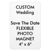 の結婚カスタム冷蔵庫用マグネット日付の保存 マグネット (縦)