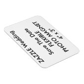 の結婚カスタム冷蔵庫用マグネット日付の保存 マグネット (右側)