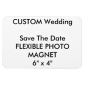 の結婚カスタム冷蔵庫用マグネット日付の保存 マグネット (横)