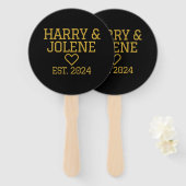 の結婚カスタム確定日 ハンドファン (正面&裏面)