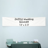 の結婚カスタムBanner 12' x 2.5' 横断幕 (トレードショー)