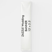 の結婚カスタムBanner 12' x 2.5' 横断幕 (縦)