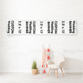 の結婚カスタムBanner 2.5' x 12' 横断幕 (インサイチュ)