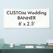 の結婚カスタムBanner 6' x 2.5' 横断幕 (トレードショー)