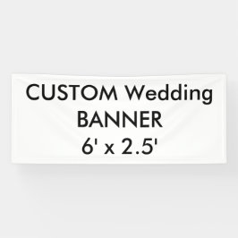 の結婚カスタムBanner 6' x 2.5' 横断幕