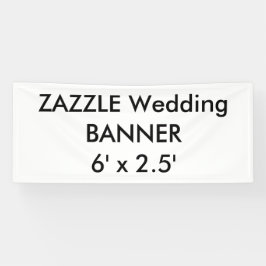 の結婚カスタムBanner 6' x 2.5' 横断幕