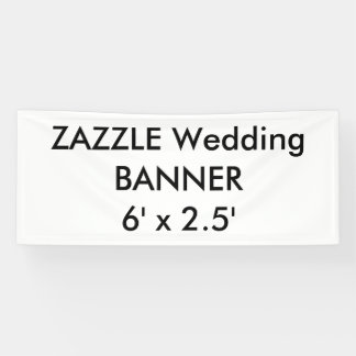 の結婚カスタムBanner 6' x 2.5' 横断幕