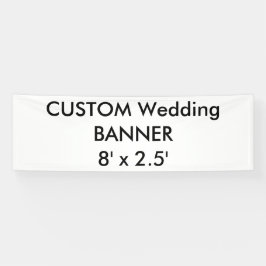 の結婚カスタムBanner 8' x 2.5' 横断幕