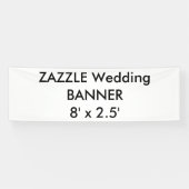 の結婚カスタムBanner 8' x 2.5' 横断幕 (横)