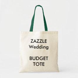 の結婚カスタムBudget Tote Bag GREENカラーハンドル トートバッグ