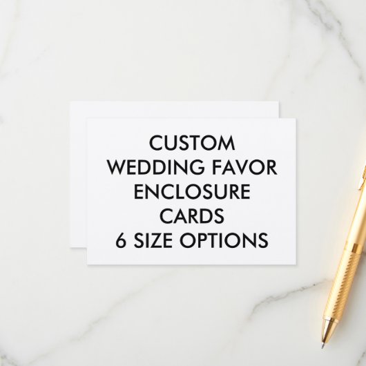 の結婚カスタムFAVOR ENCLOSURE CARD(エンクロージャカー感じド) - WHITE エンクロージャーカード (正面/裏面インサイチュ)
