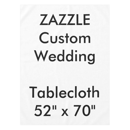 の結婚カスタムTableloth 52インチx 70インチ テーブルクロス (正面)