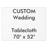 の結婚カスタムTableloth 70" x 52" テーブルクロス (正面(横))