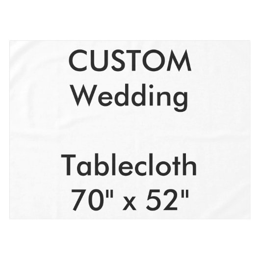 の結婚カスタムTableloth 70" x 52" テーブルクロス (正面(横))