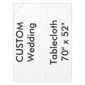 の結婚カスタムTableloth 70" x 52" テーブルクロス (正面)
